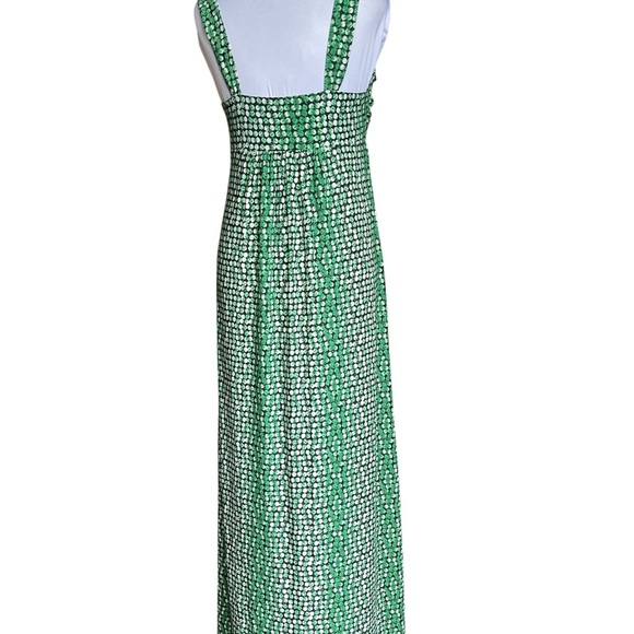 Soma Green Print Maxi Dress Women’s Medium Sleeveless Empire Waist NWT - Picture 3 of 6
